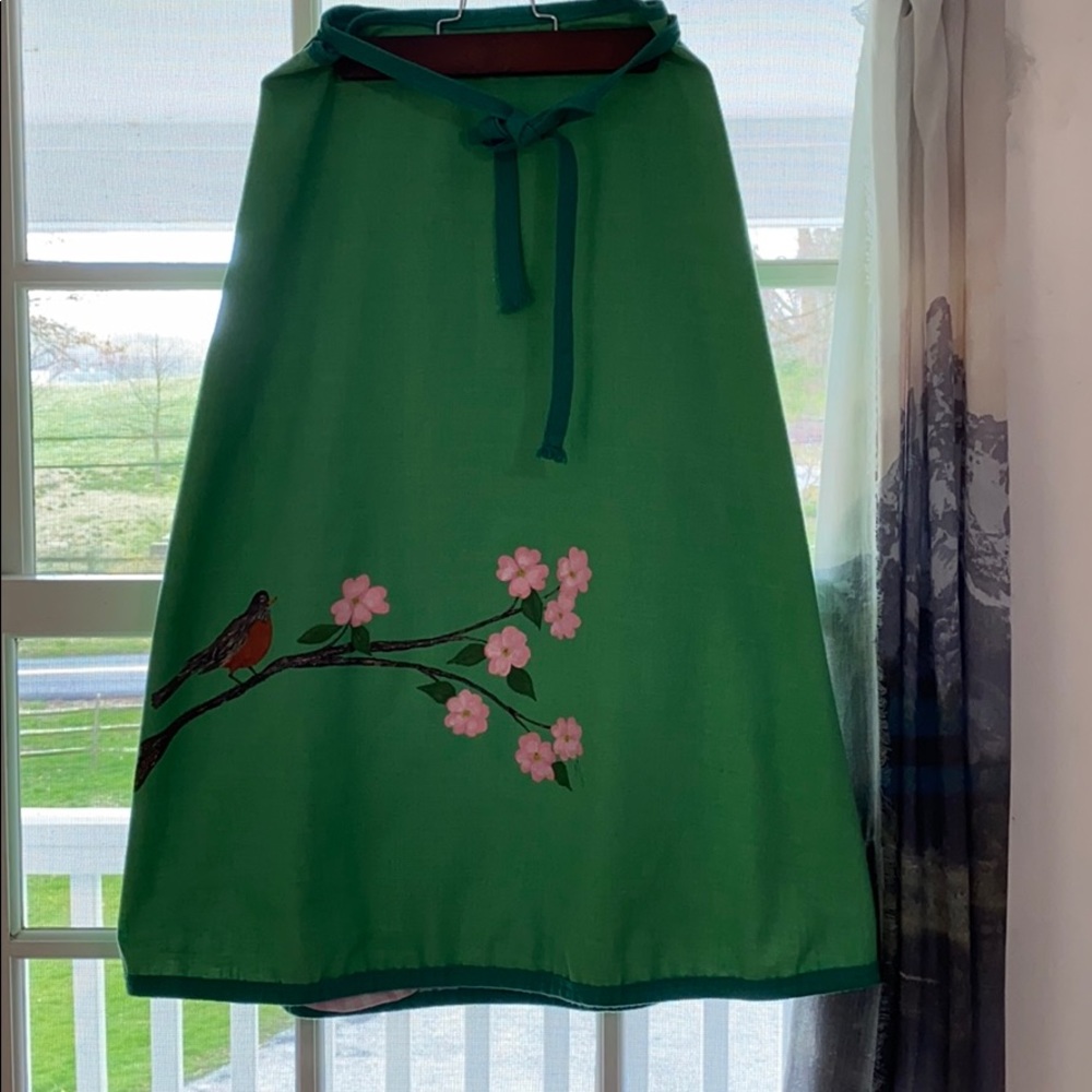 Hand painted Vintage Wrap Skirt